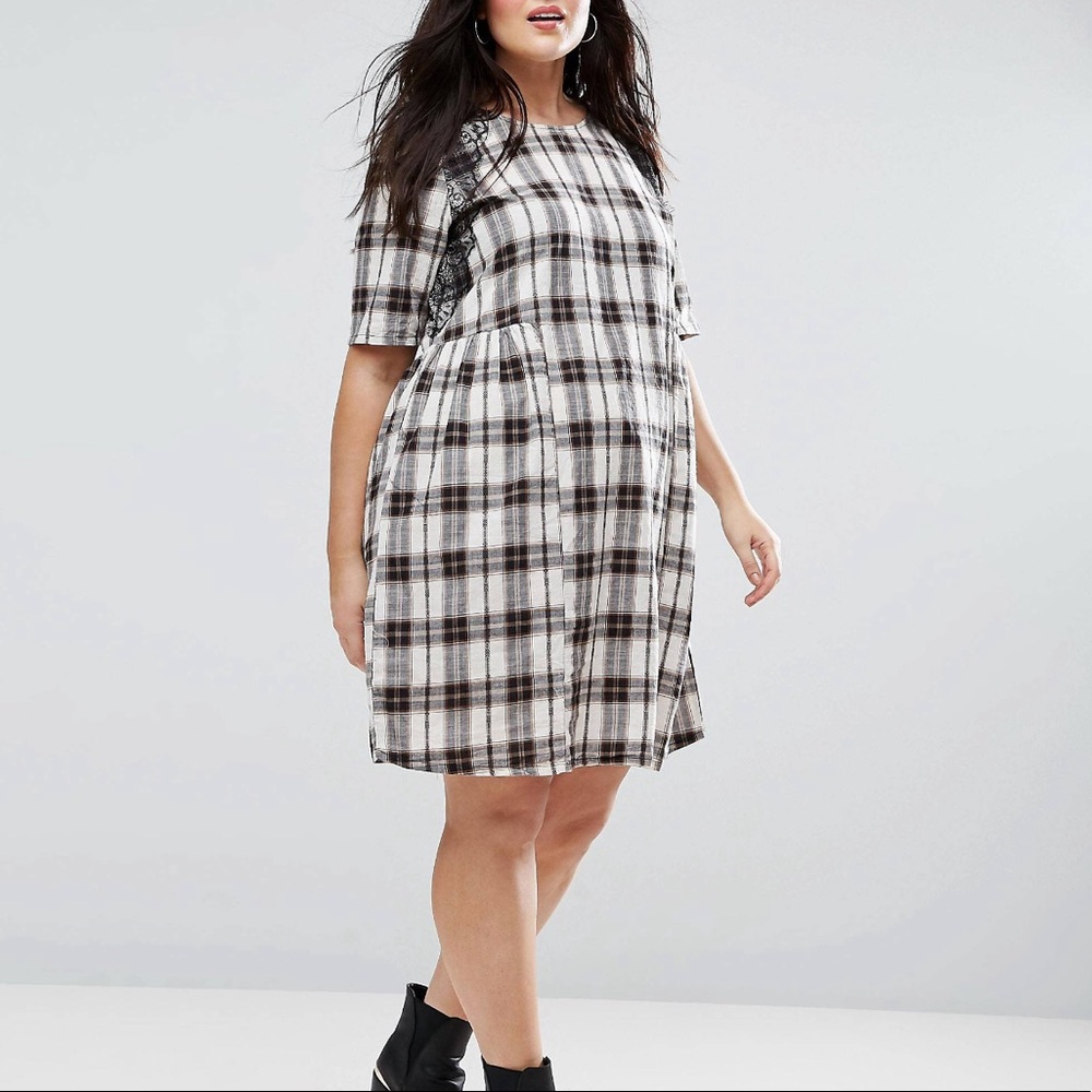 Asos Junarose Check Dress